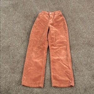 Art Class, Girls’ Rust Orange Wide-Leg Corduroy Pants, size 10/12.